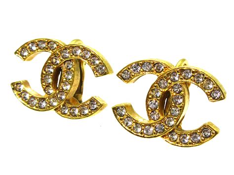 vintage chanel clip earrings|authentic Vintage Chanel earrings.